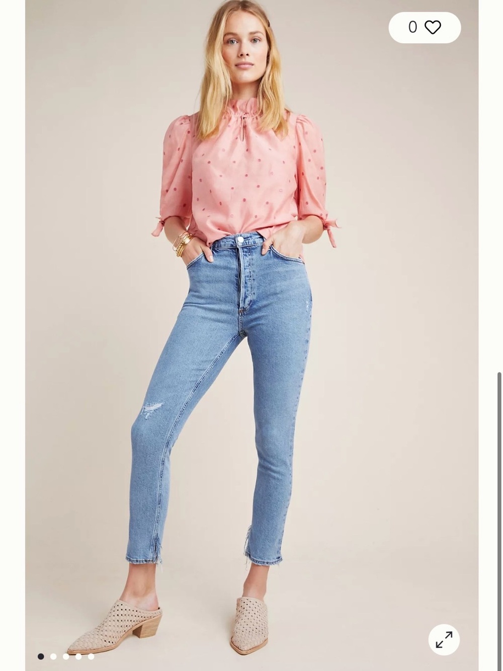 Agolde Nico high-rise skinny jeans in Headlines